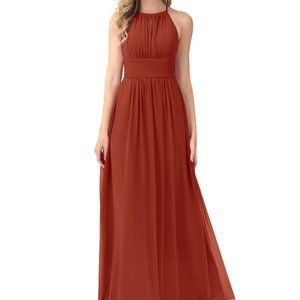 Azazie Rust Bonnie Bridesmaid Dress